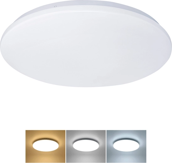 Solight LED stropné svietidlo Plain 24 W 1920 lm 3CCT IP44, okrúhle, 38 cm