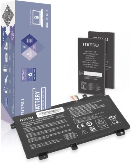 Batéria Mitsu pre Asus FX504 FX505 FX80G 3900 mAh