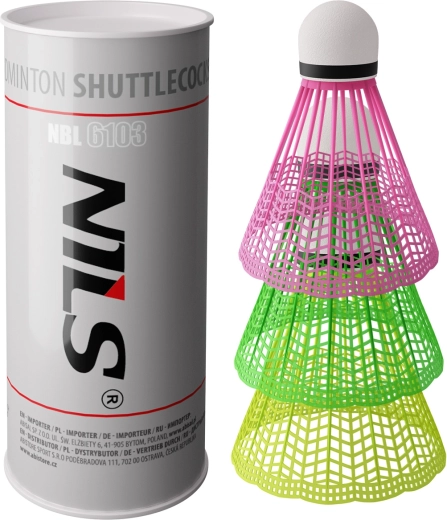 Bedmintové košíky NILS NBL6103, multicolor, 3 ks