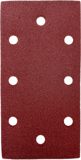 Brúsny výsek 93 × 185 mm, zrnitosť 80, 8 otvorov, so suchým zipsom (5 ks)