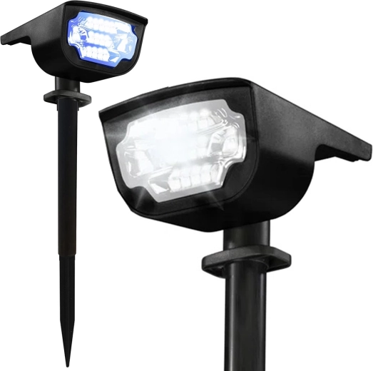 Solárna záhradná LED lampa s viacfarebným svetlom, IP65