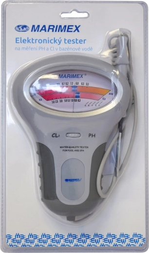 Elektronický tester pH a voľného chlóru do bazéna
