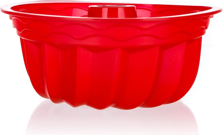 Silikónová forma na bábovku 24 cm Culinaria červená
