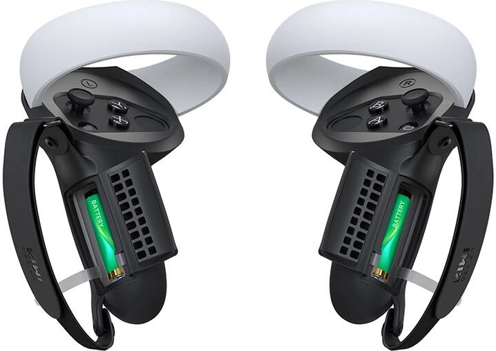 Kryt s gripom a otvorom pre batériu pre Meta Quest 2 od Kiwi Design, čierny