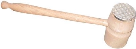 Palička na mäso jednostranná 33 cm drevo a kov