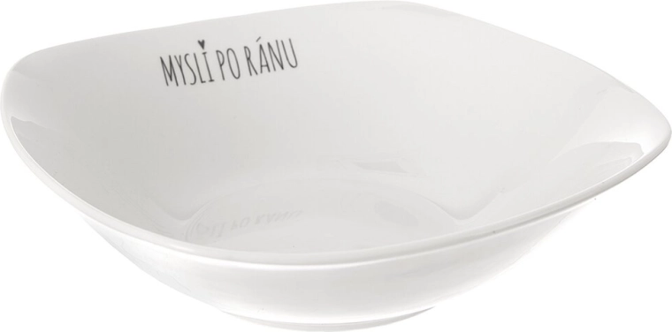Porciovacia miska Mysli ráno 18,5 × 18,5 cm
