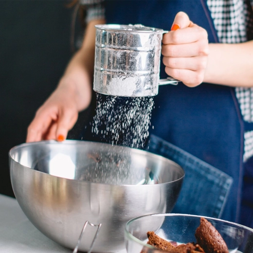 Jemná sieťka pre nadýchanejšie zmesi bez hrudiek