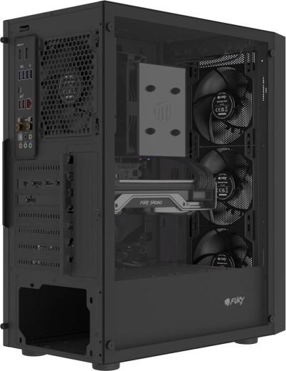 4× predinštalované PWM ventilátory Fury SAI S12