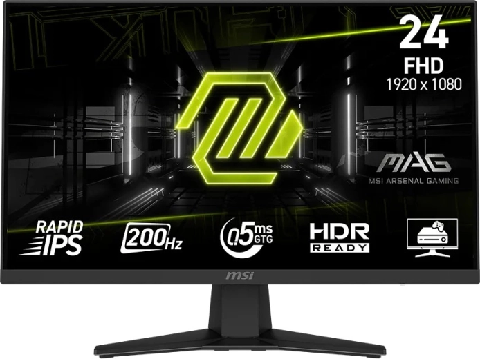 Herný monitor MSI 24" MAG 244F Rapid IPS 200 Hz