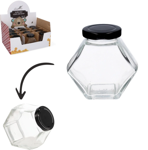 Šesťhranný pohár s viečkom 100 ml