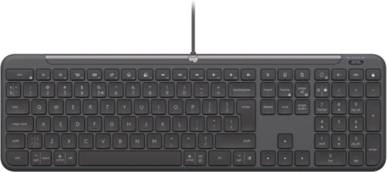 Logitech Signature Slim Wired K620 for Business – drôtová klávesnica (US, grafitová)