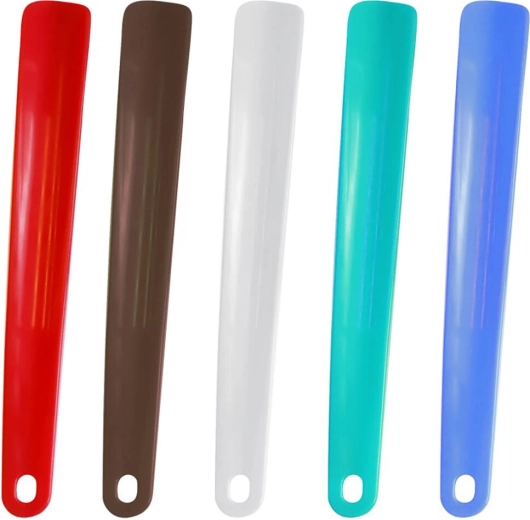 Obúvacia lyžica 29 cm – plast, mix farieb
