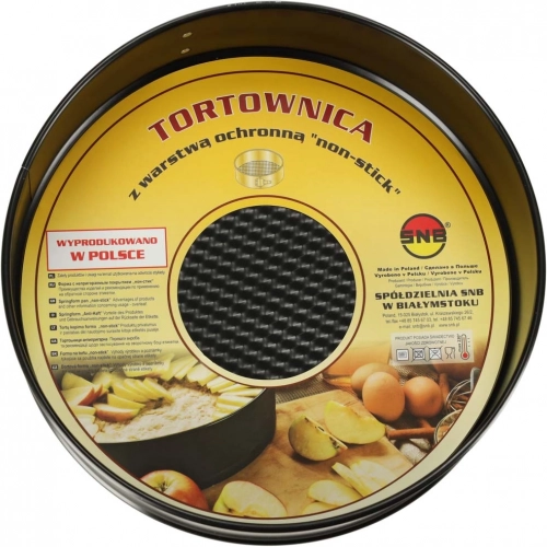 Tortová forma s odnímateľným okrajom 24cm čierna