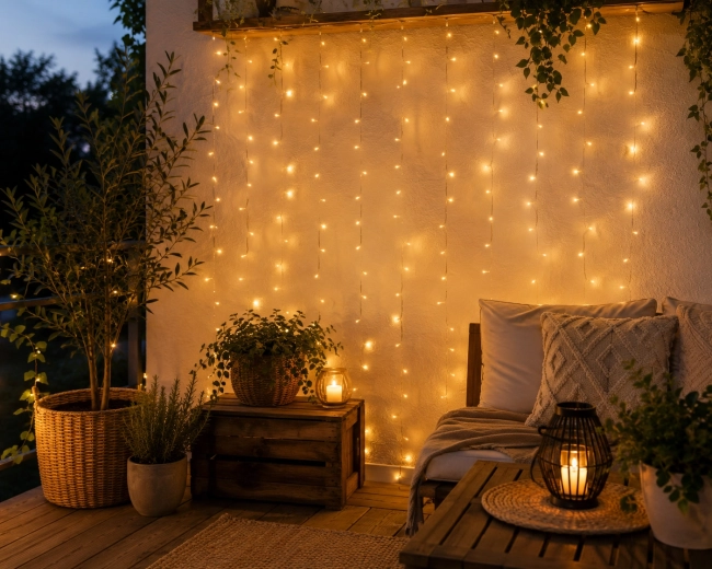 100 LED v teplej bielej farbe