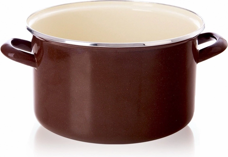 Smaltovaný hrniec Brown 26 cm, 6,5 l