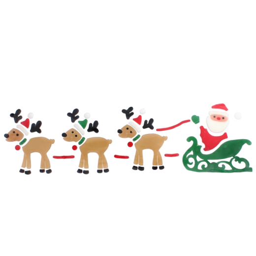 Stromček a sane so sobmi pre sviatočnú scénu