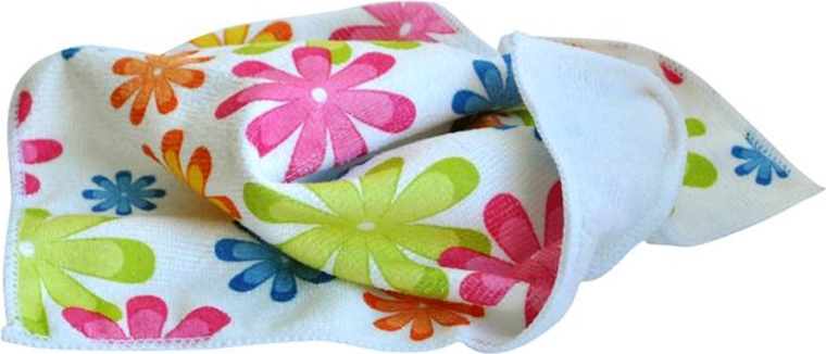 Mikrovláknová handrička 30 × 30 cm, 250 g – kvetinový motív