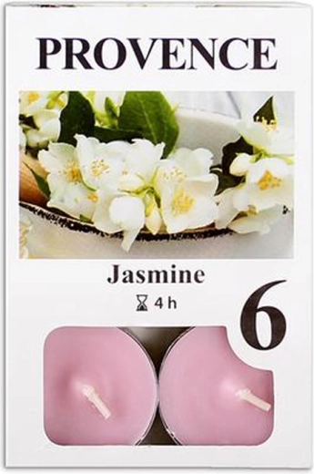 Vonné čajové sviečky Provence jazmín, 6 ks