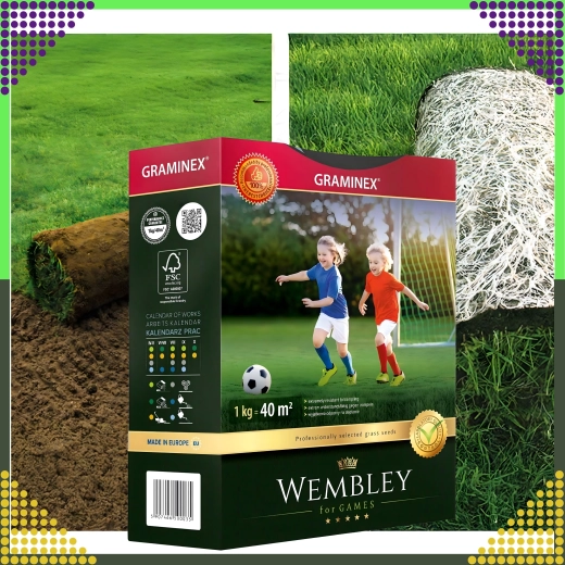 Prémiová športová trávnatá zmes Wembley 1 kg