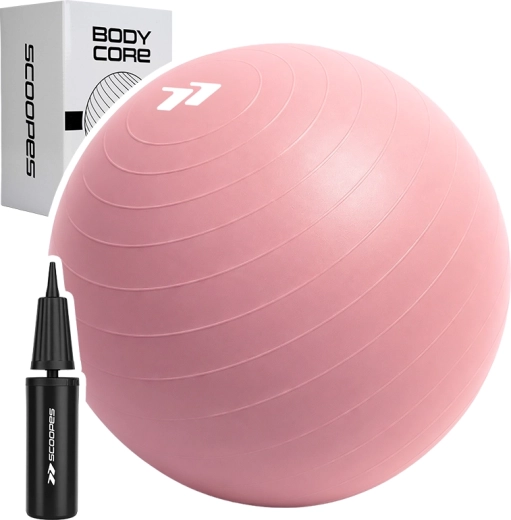 Gymnastická lopta BodyCore 65 cm ružová - 1 kus