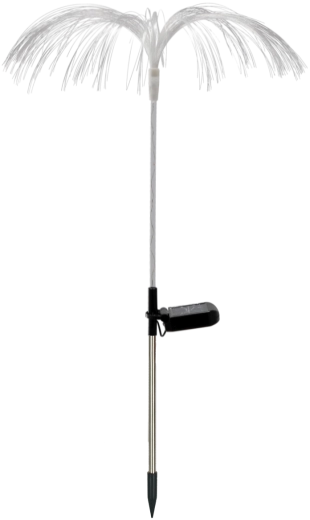 Solárna lampa Medúza 34 × 34 × 70 cm, 6 LED multicolor