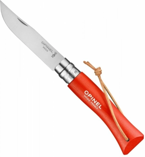 Opinel N°07 Trekking oranžový vreckový nôž, bukové drevo