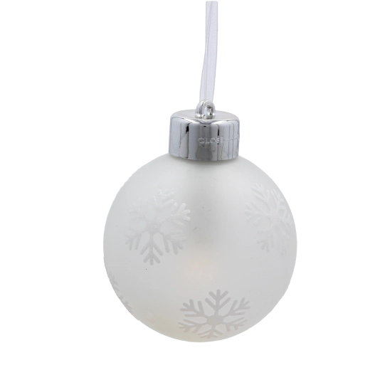 Jemný zimný dizajn zo skla