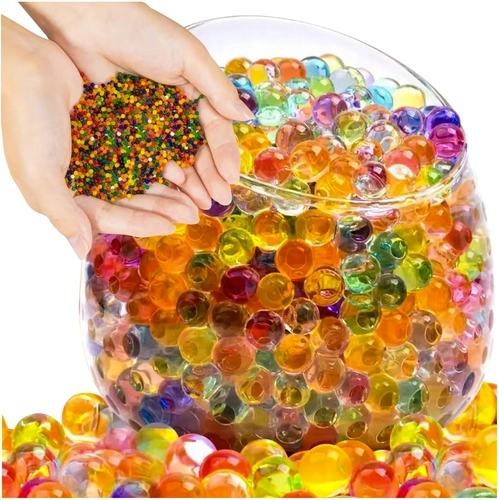 Hydrogelové guľôčky do kvetín, multicolor, 20 × 5 g