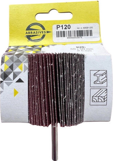 Kotúč lamelový stopkový 60 × 40 × 6 mm, zrnitosť 120