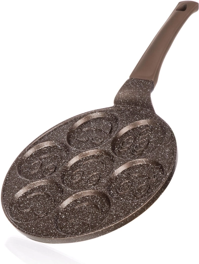 Lievanečník s úsmevmi Granite Brown 26 cm, nepriľnavý povrch