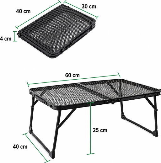 Skladací turistický stolík 60 × 40 cm