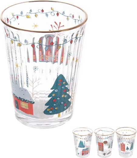 Vianočný pohár 500 ml (13 cm), mix 4 dizajnov