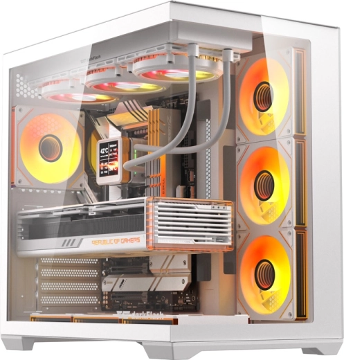 Počítačová skriňa DarkFlash C280 biela so 7 ventilátormi