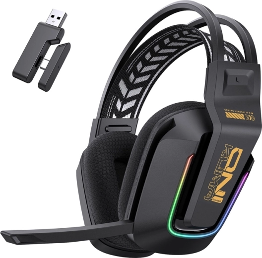 Herné bezdrôtové slúchadlá Onikuma GT828 s RGB a 2,4 GHz/Bluetooth