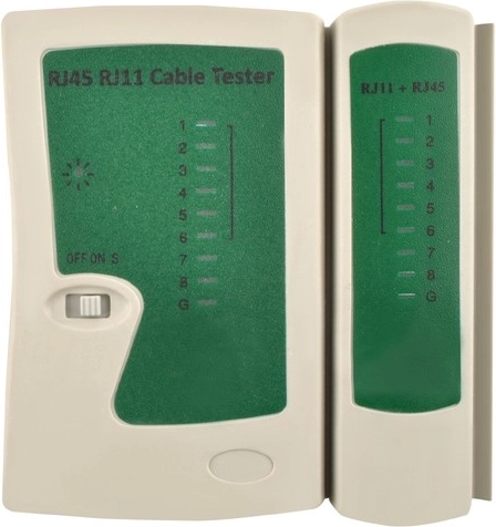 Tester RJ45/RJ11 na rýchlu diagnostiku
