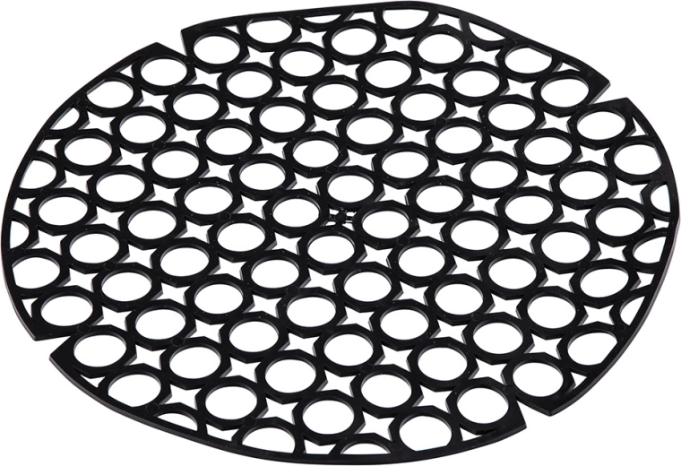 Elastická okrúhla mriežka do drezu 27,5 cm čierna