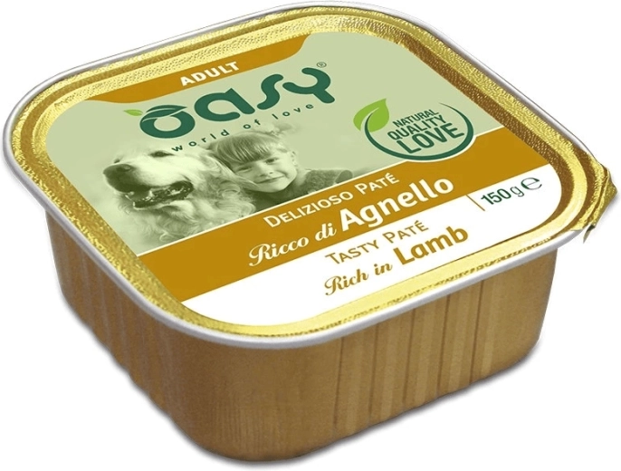 Oasy Tasty Paté pre dospelé psy s jahňacím 150 g