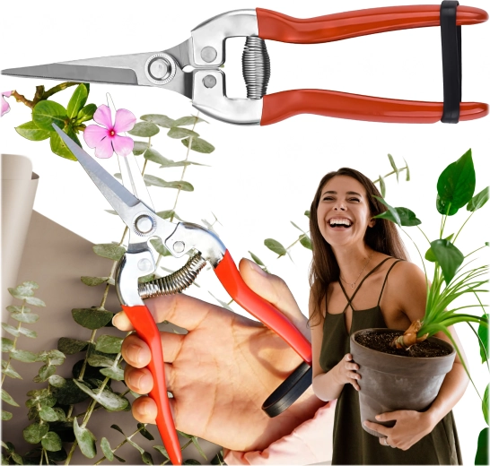 Jednoručné záhradné nožnice na kríky a vetvy