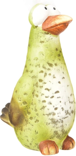 Keramický dekoratívny vtáčik zelený 29 cm