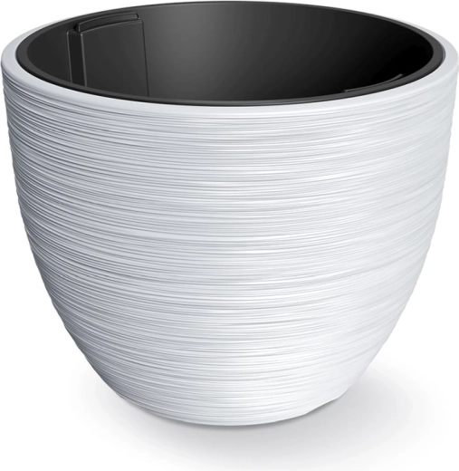 Kvetináč s vložkou Furu 56,9 cm biely
