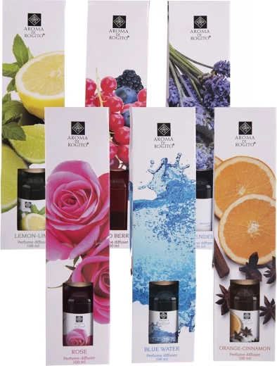 Sklenený aróma difuzér 100 ml (mix 6 variantov)