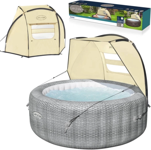 Prístrešok pre SPA proti vetru a slnku