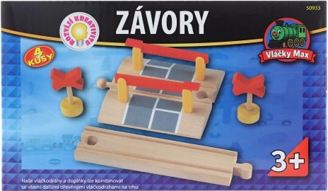 Maxim drevené závory a koľaje