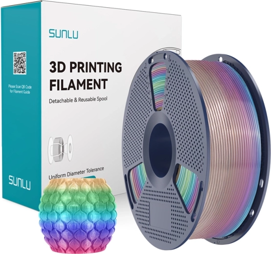 Sunlu PLA transparentný dúhový filament