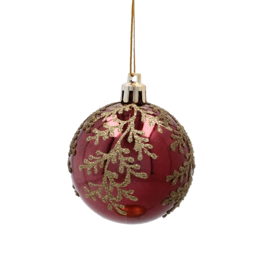 Luxusná burgundská farba so zlatým dekorom