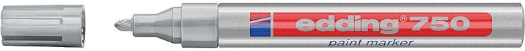 Lakový popisovač edding 750, strieborný