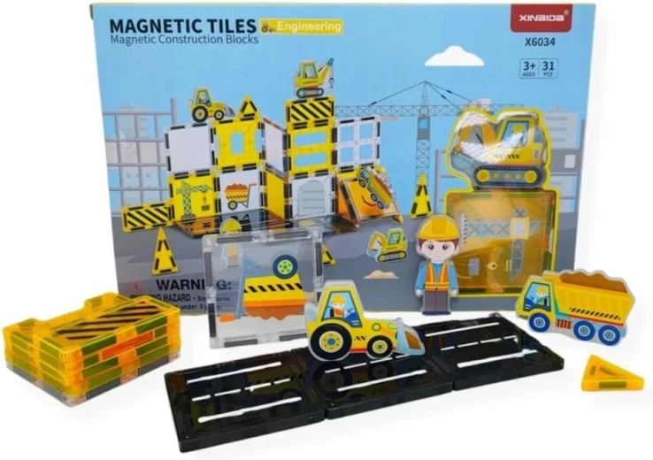 Magical Magnet magnetická stavebnica stavenisko (31 ks)