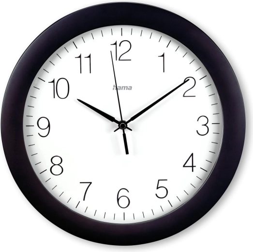 Nástenné hodiny DCF Teneriffa 30cm čierne