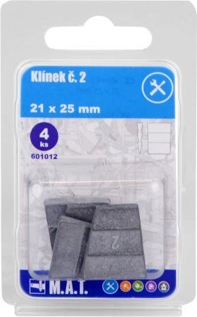 Drevené kliny č. 2, 21 × 25 mm (4 ks)