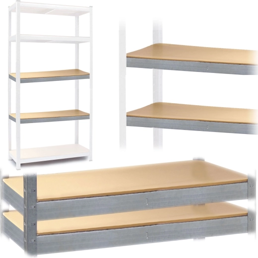 Sada políc pre regály Humberg 90 × 40 cm – 2 ks
